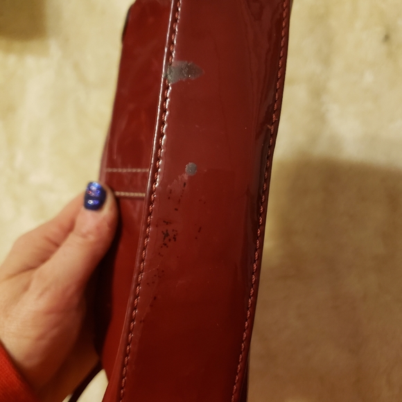 Coach patten leather wristlet - Picture 3 of 3